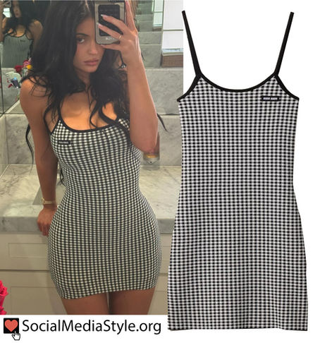 Kylie Jenner's gingham mini dress