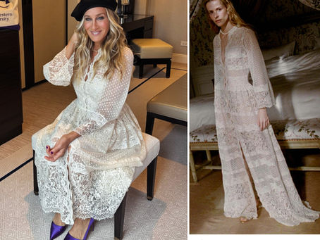 Sarah Jessica Parker's white lace dress