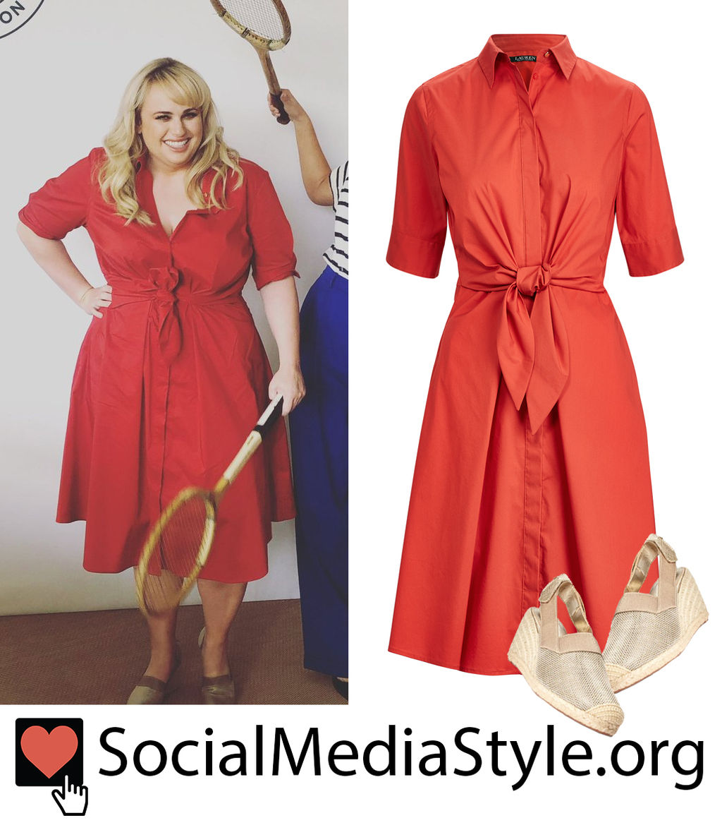 rebel wilson red dress