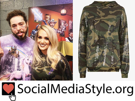 Carrie Underwood's sequin camo sweatshirt