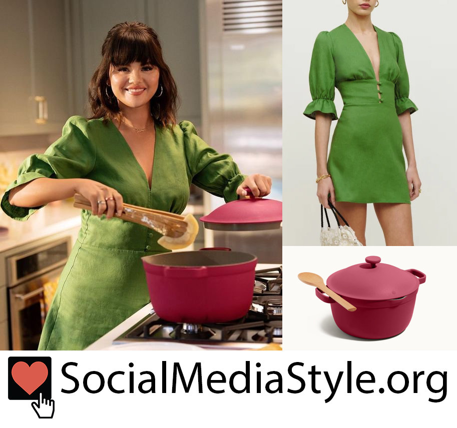 selena gomez in green dress Selena Gomez looks pristine in an off-shoulder emerald green dress and peep-toe mules for Only Murders in Building promotions : Bollywood News