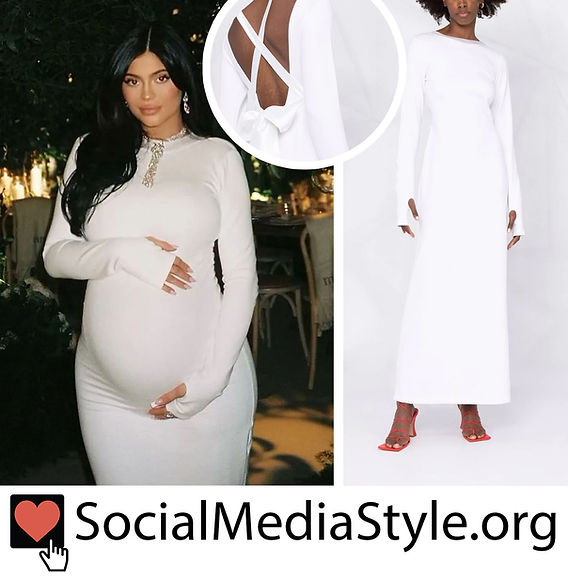 kylie jenner long sleeve dress Beaded Sheer Long Sleeve Champagne Two-piece Prom Dress