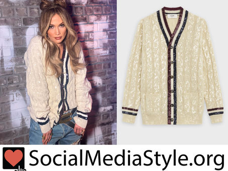 Jennifer Lopez’s sequin cardigan from World of Dance