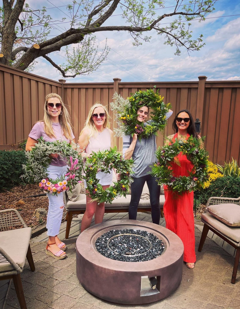Happy Hoe Spring Wreath Party