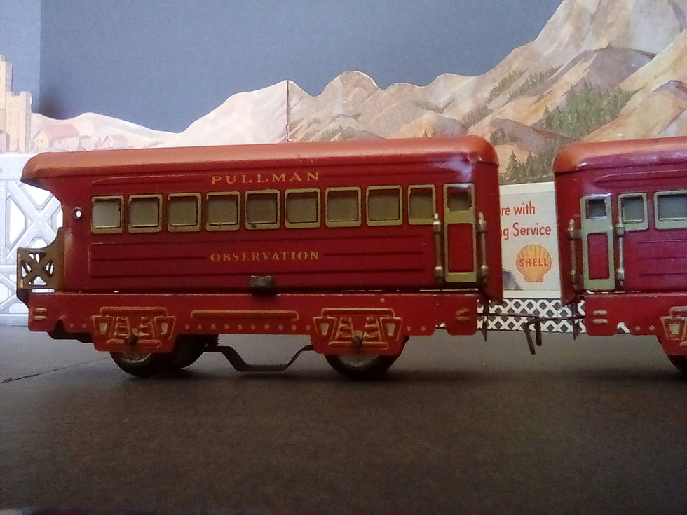 Thumbnail: Marx Mercury Locomotive Steam Passenger Train !