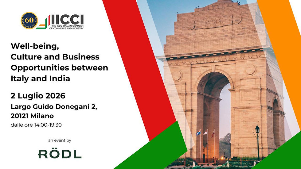 Well-being, Culture and Business Opportunities between Italy and India