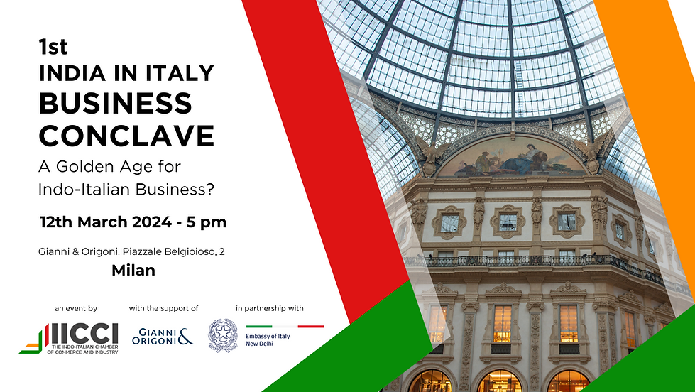 1st India in Italy Business Conclave 2024 in Milan