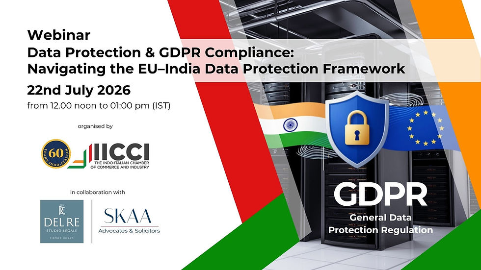 Webinar on Data Protection & GDPR Compliance: Navigating the EU–India Data Protection Framework