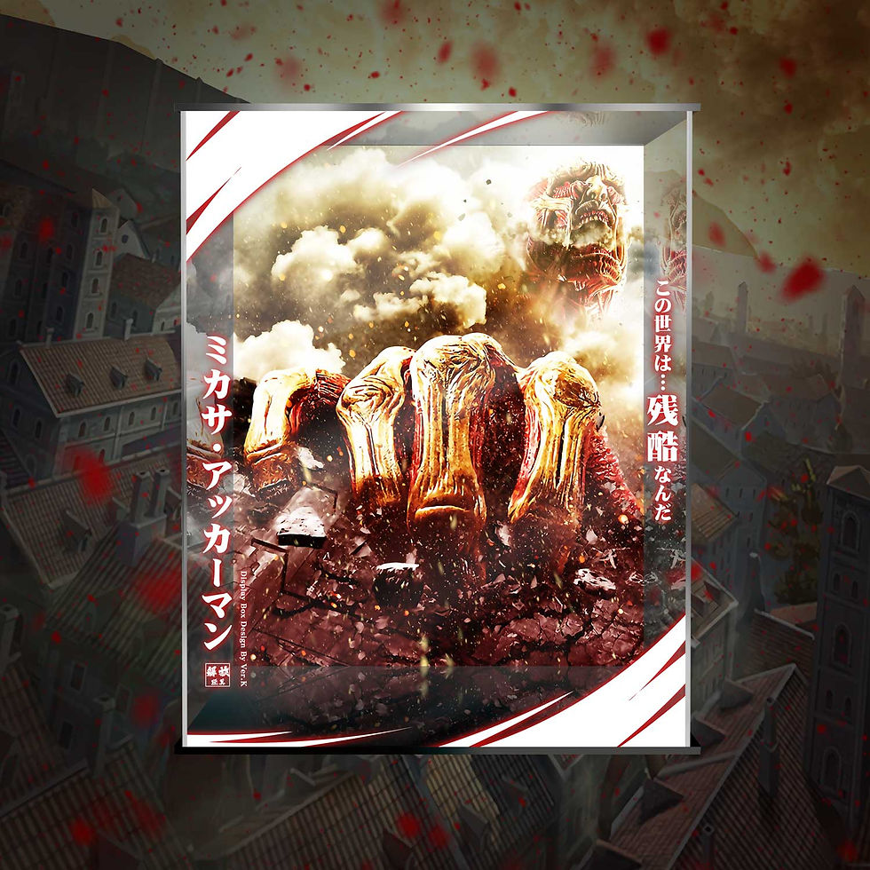 Thumbnail: Attack on Titan Mikasa statue display box