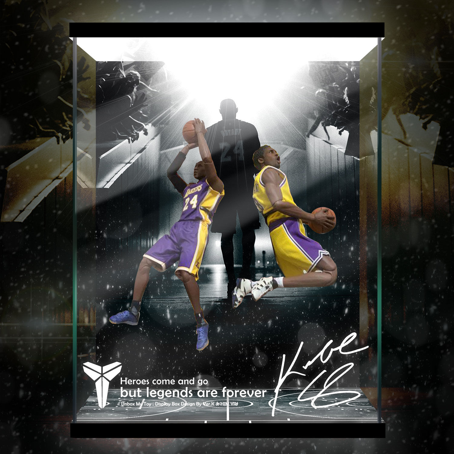 Real Masterpiece Kobe Bryant 可動人偶 專用極緻展示盒 黑白版