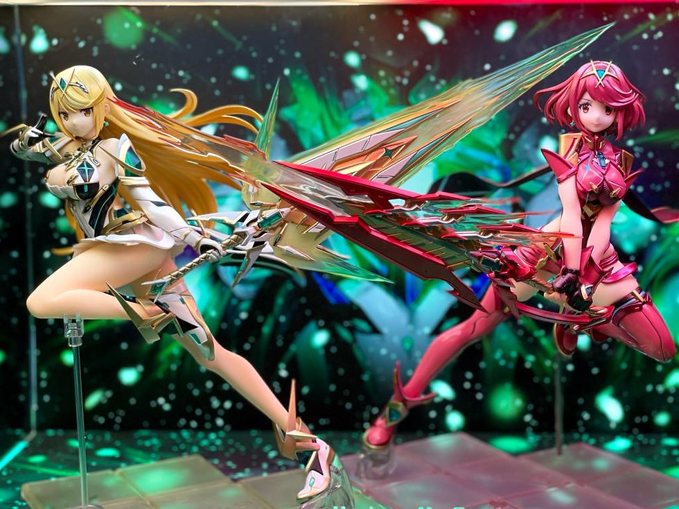 縮圖：GOOD SMILE COMPANY《Xenoblade2》光 焰 專用展示箱+原裝手辦一對