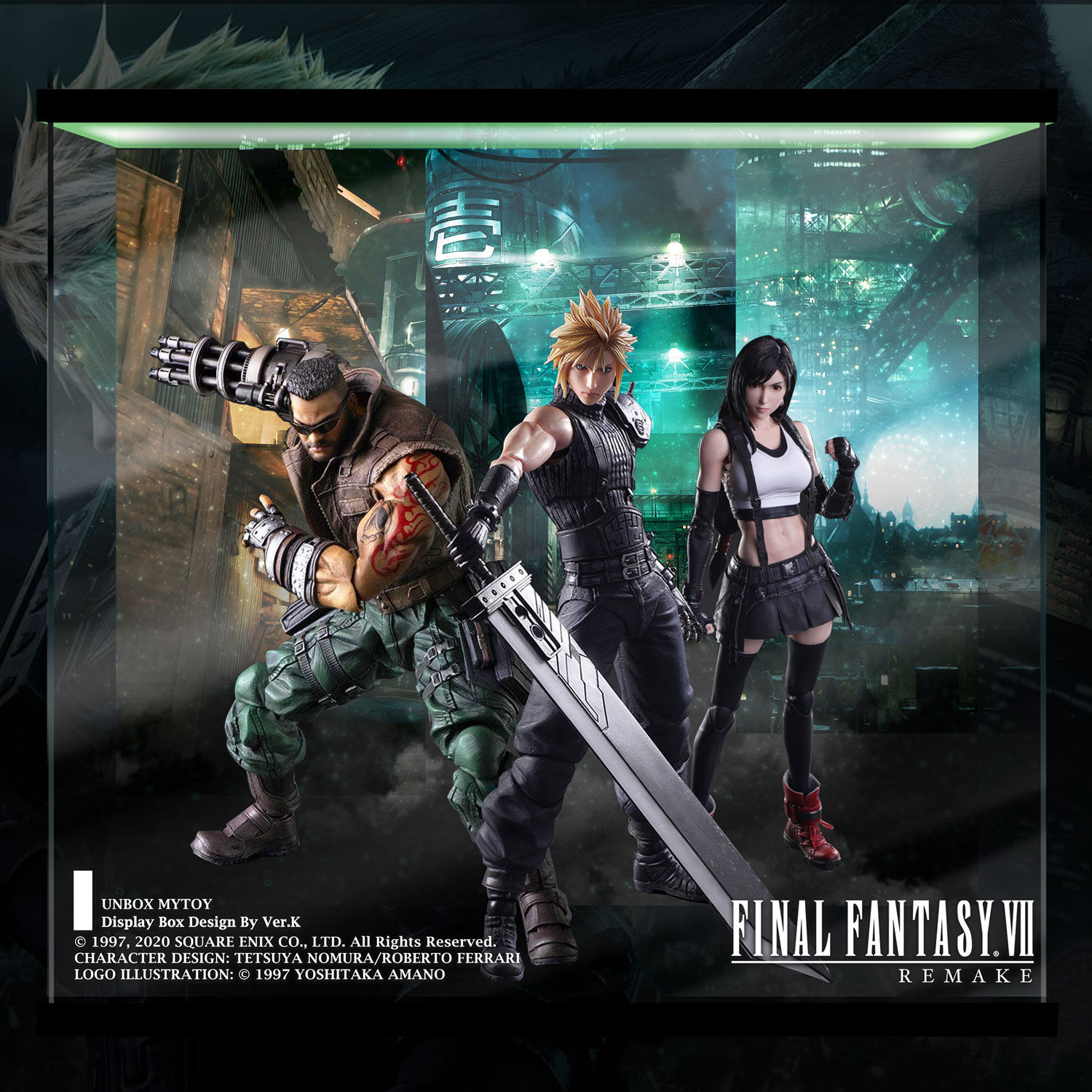 Play Art modified Final Fantasy 7 remake dedicated ultimate display box three background set version