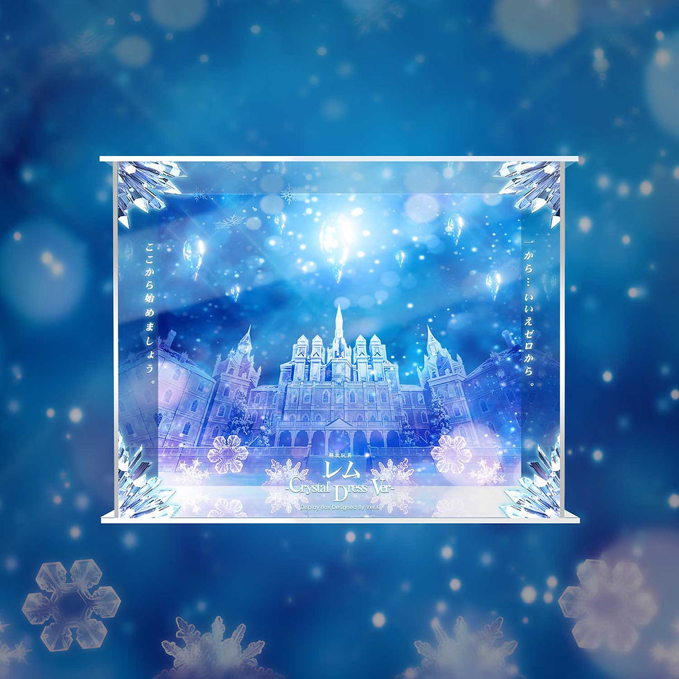 Thumbnail: RE:ZERO Rem crystal dress, custom made, dedicated display box