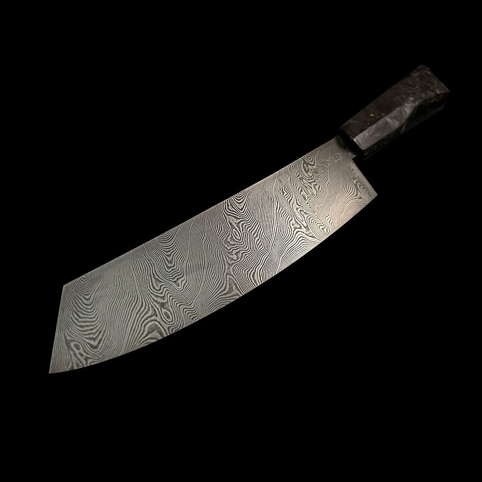 Miniaturbild: KohlerKnives Damast Chef Knife Nepomuk "Carbon"
