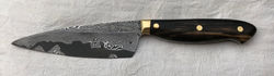 Chef Knife Damast Ebony Bronze