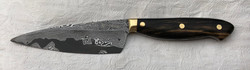 Chef Knife Damast Ebony Bronze