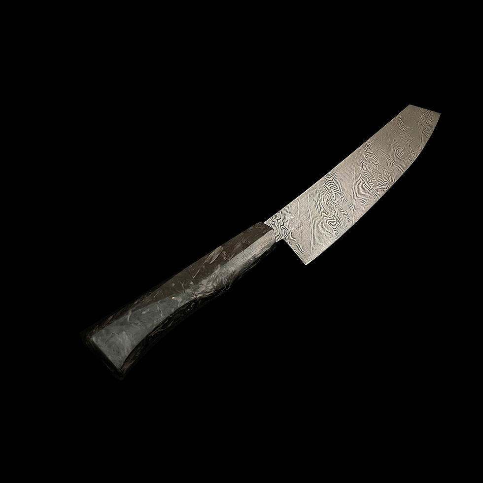 Miniaturbild: KohlerKnives Damast Chef Knife Nepomuk "Carbon"