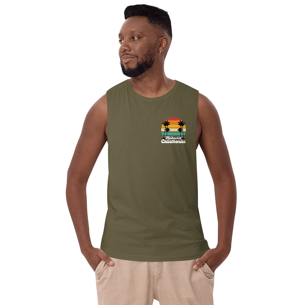 Thumbnail: Men’s drop arm "summer vibes" tank top