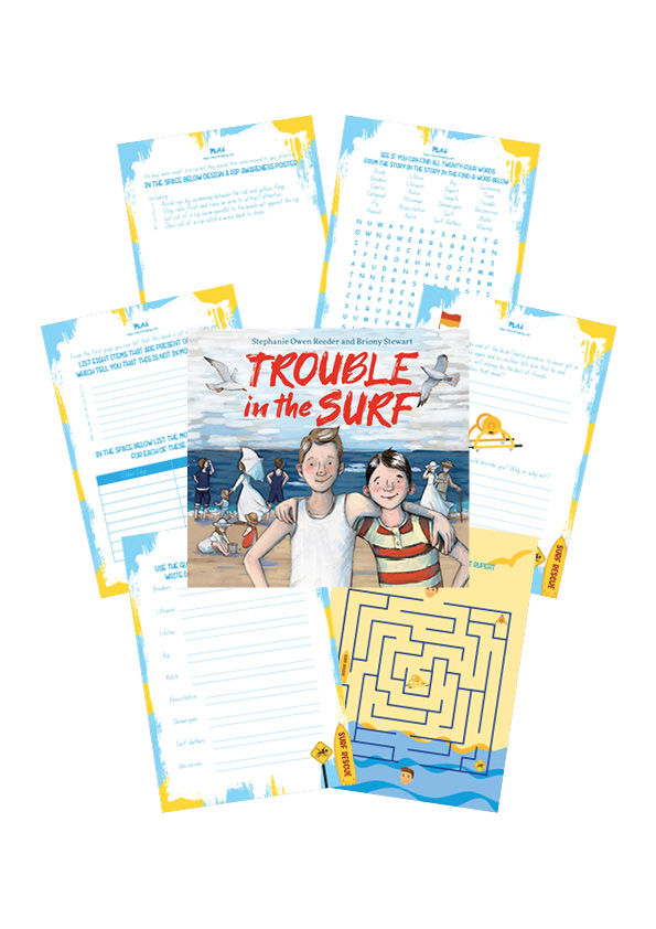 Trouble in the Surf Book Activities