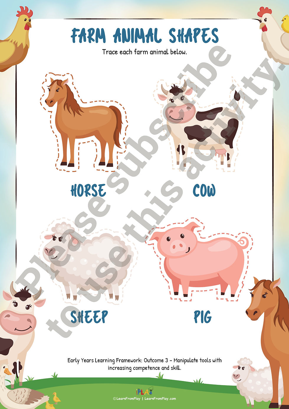 Young MacDonald - Farm Animal Shapes