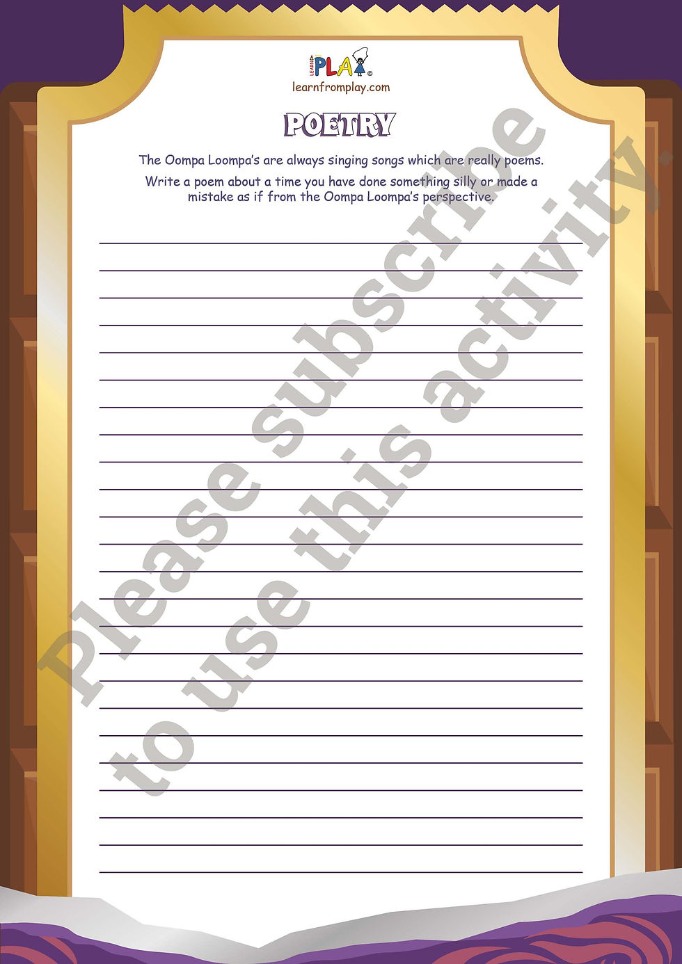 Charlie and the Chocolate Factory - Poetry