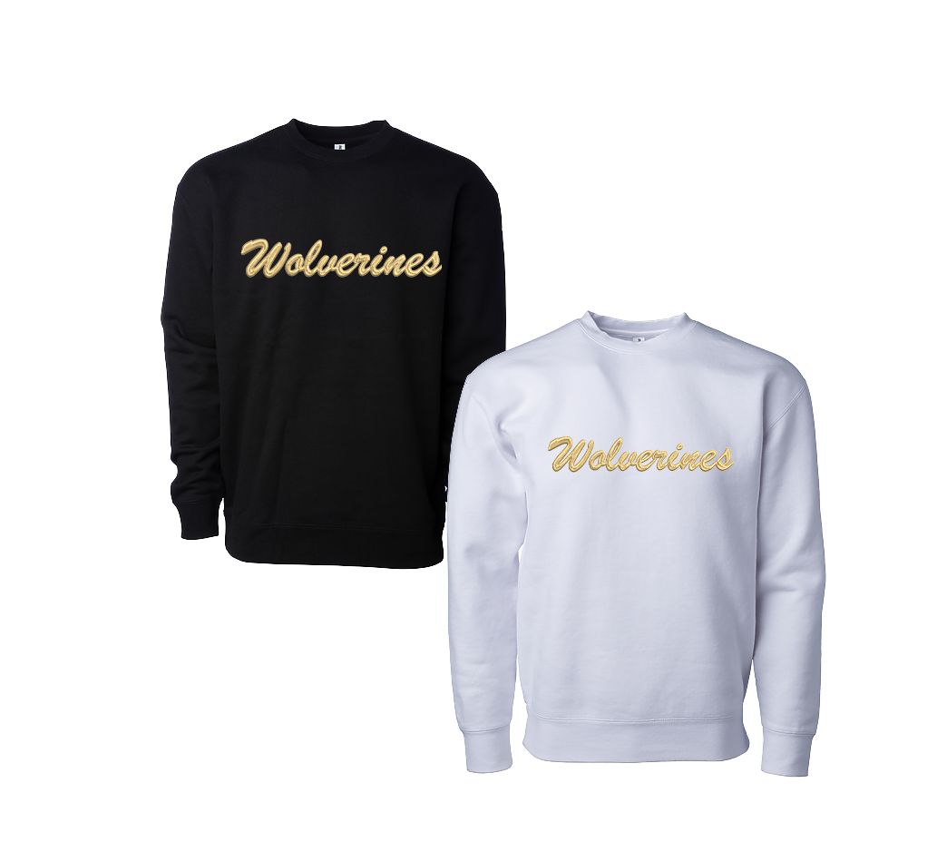 WVAF Embroidered Crewneck Sweatshirt Wolverines