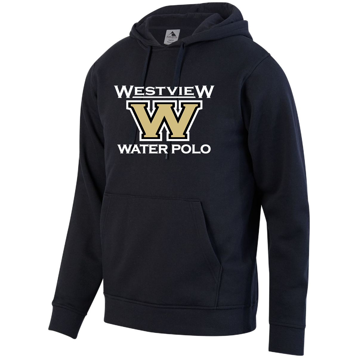 WV Water Polo Pullover Black Hoodie