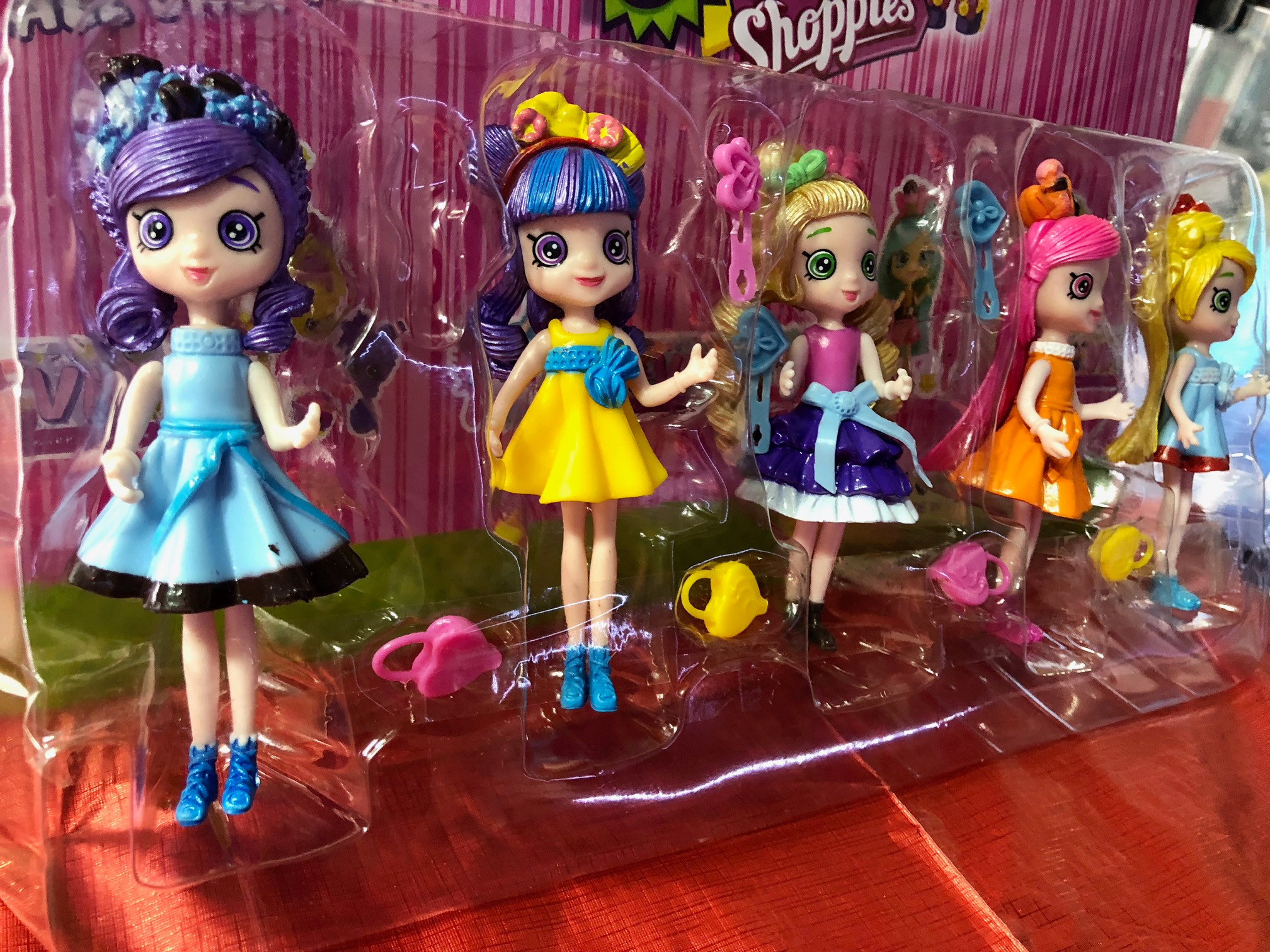 Bonecas Shopkins 10 CM - Kit Com 5 Unidades