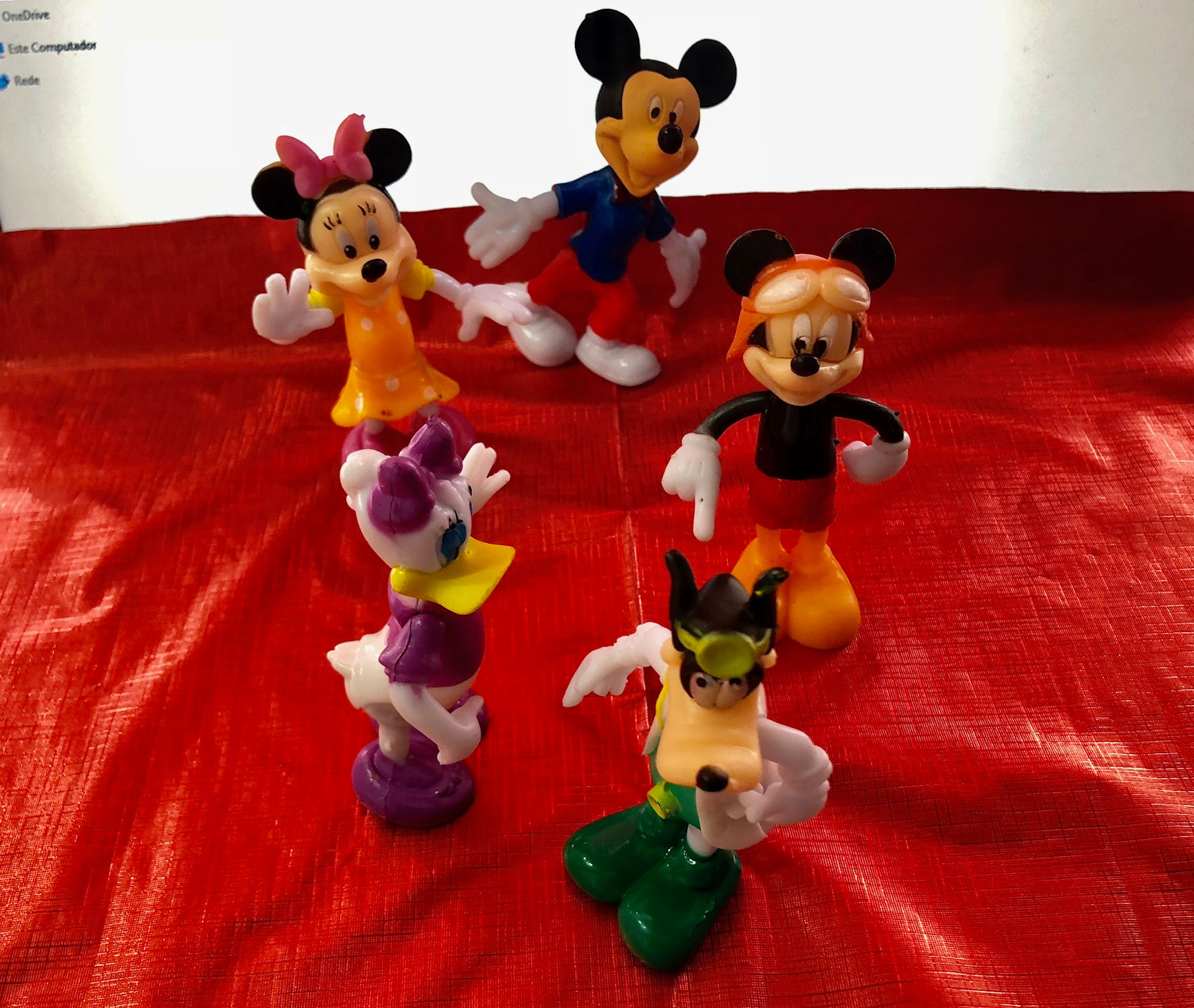 Turma Do Mickey Mouse - Kit Com 5 Bonecos De 8 Cm
