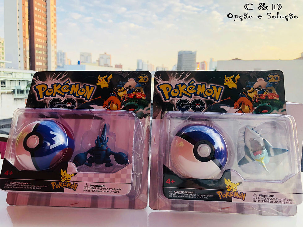 Miniatura: Pokemon com Pokebola - Kit C/ 01 Boneco + 01 Pokebola C/ Surpresa