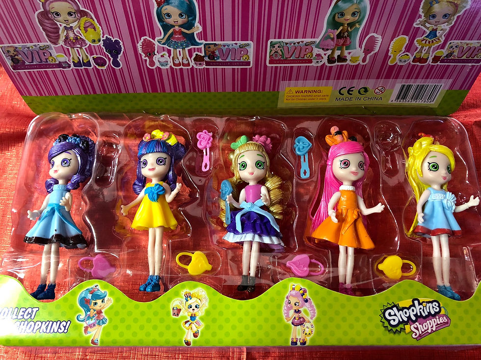 Miniatura: Bonecas Shopkins 10 CM - Kit Com 5 Unidades