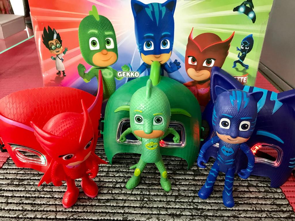 Boneco PJ Masks – Herois de Pijama Kit c/ 1 Boneco e Mascara com LED