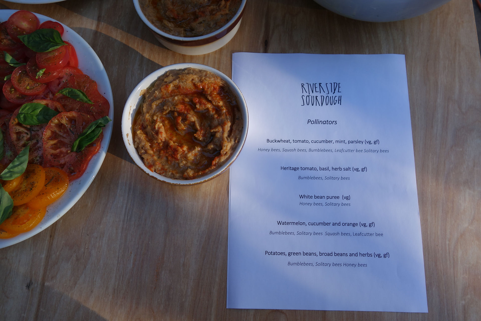 Bee-friendly menu