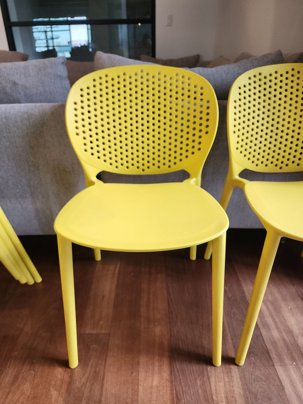 Thumbnail: Dot Sun Yellow Stackable  Chair