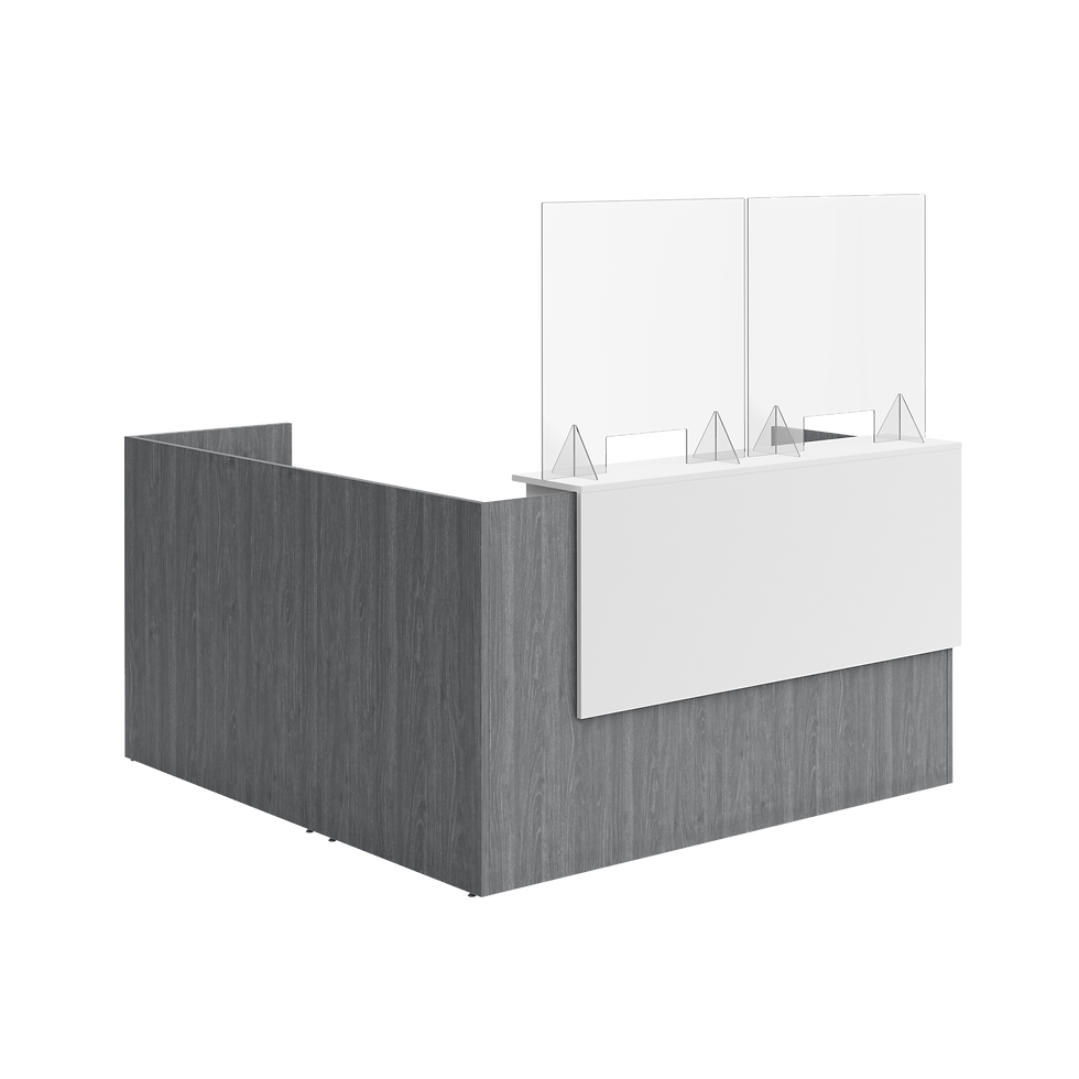 Thumbnail: Classic Laminate 6' x 6'5" L-Shape Reception Desk