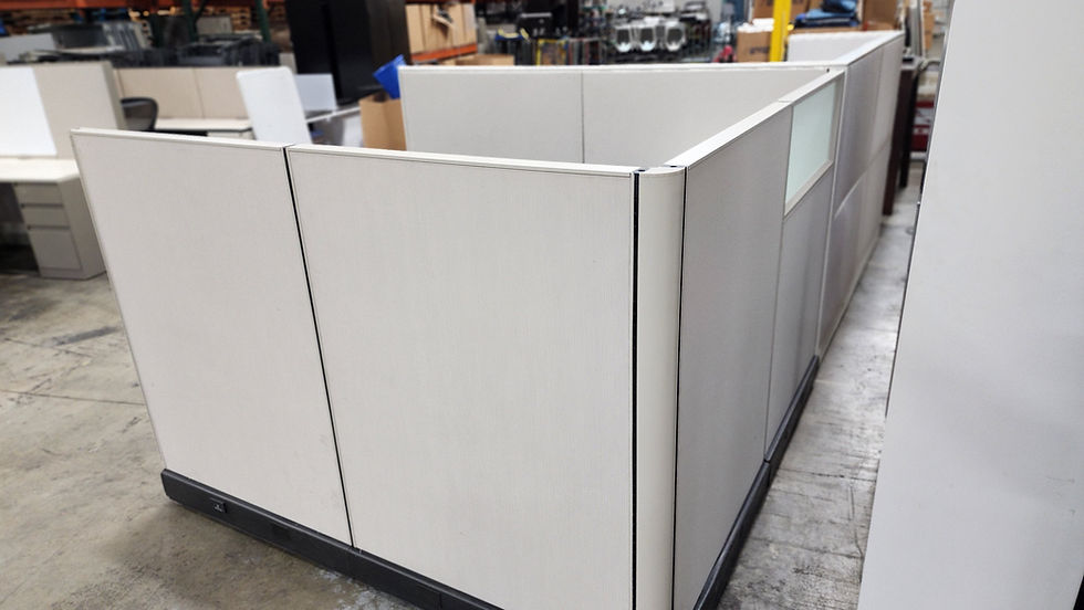 Thumbnail: Friant Novo 6' x 6' Gray Cubicle with Glass