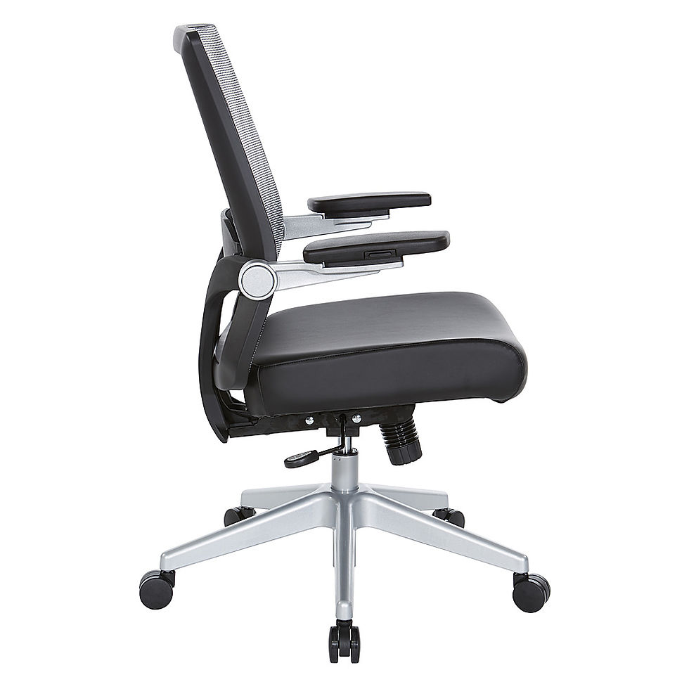 Thumbnail: Office Star Mesh Conference Chair with Flip Arms
