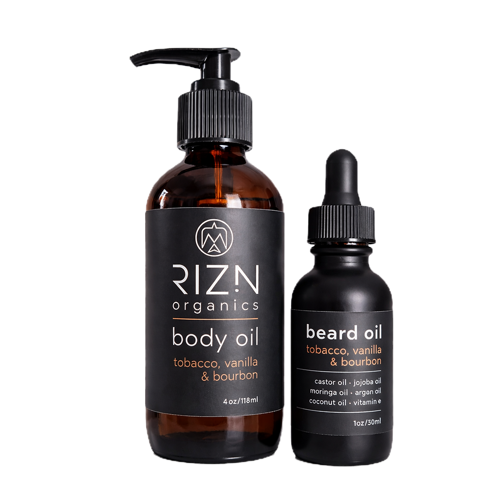 RIZN Organics mens skincare set