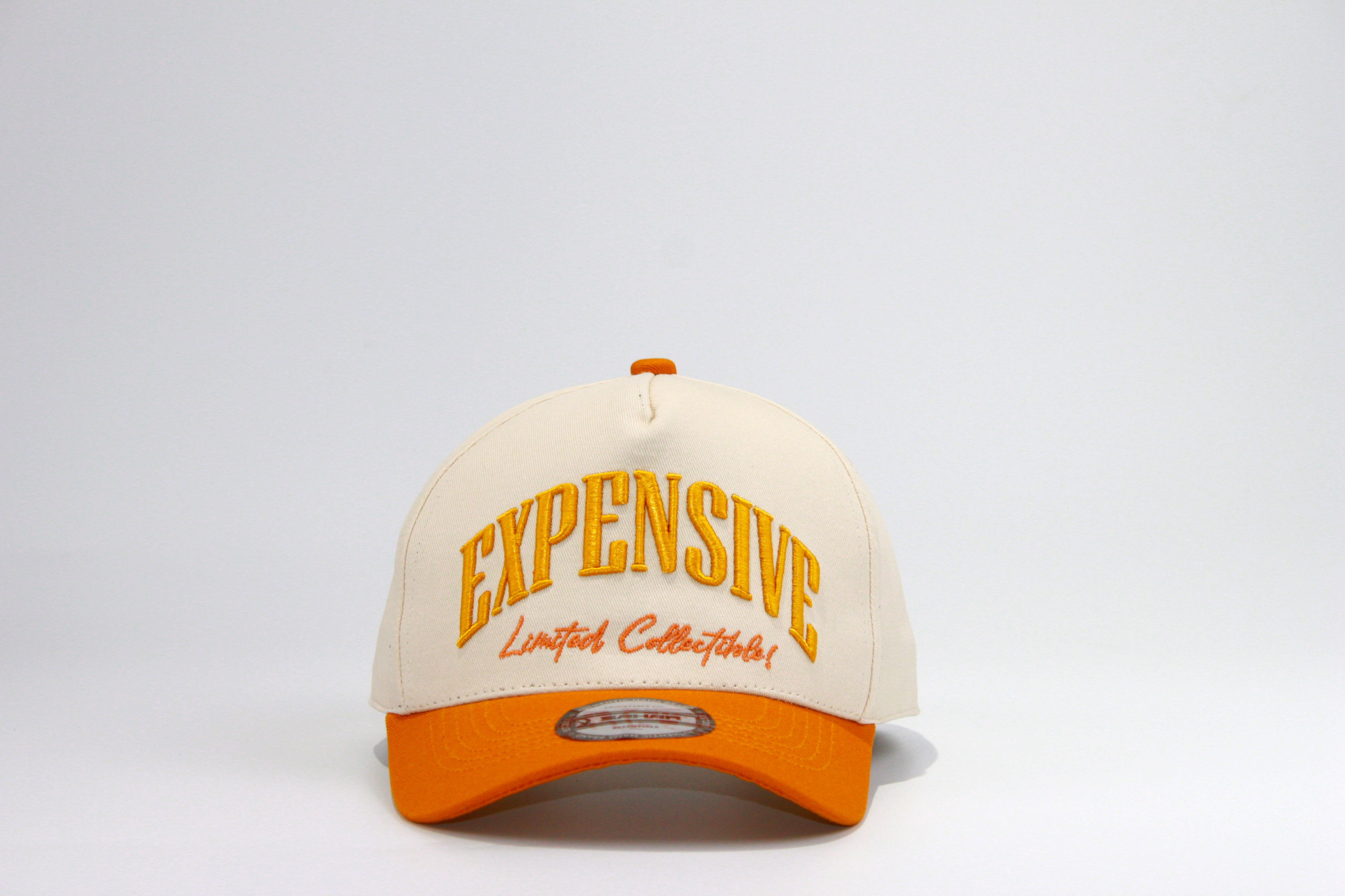 Sahar EXPENSIVE hats in Orange.