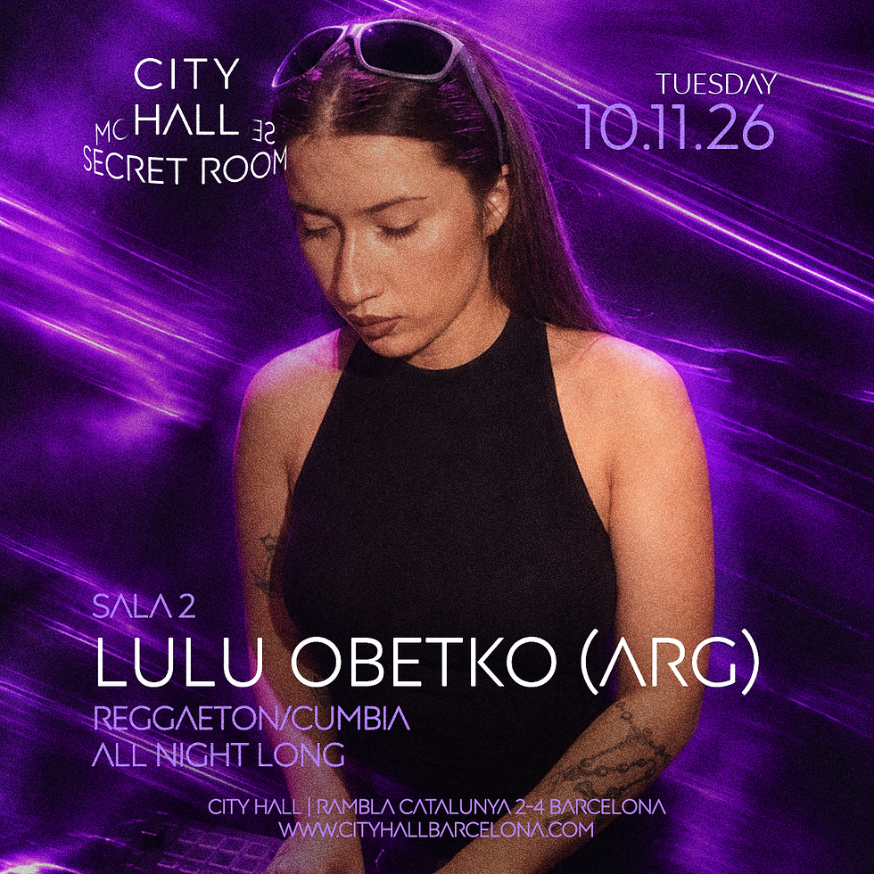 DJ LULU OBETKO (ARG) | SECRET ROOM | REGGAETON / CUMBIA ALL NIGHT LONG