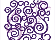 Swirl Background Silkscreen Stencil