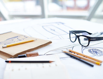 Instructional design with books and pencils