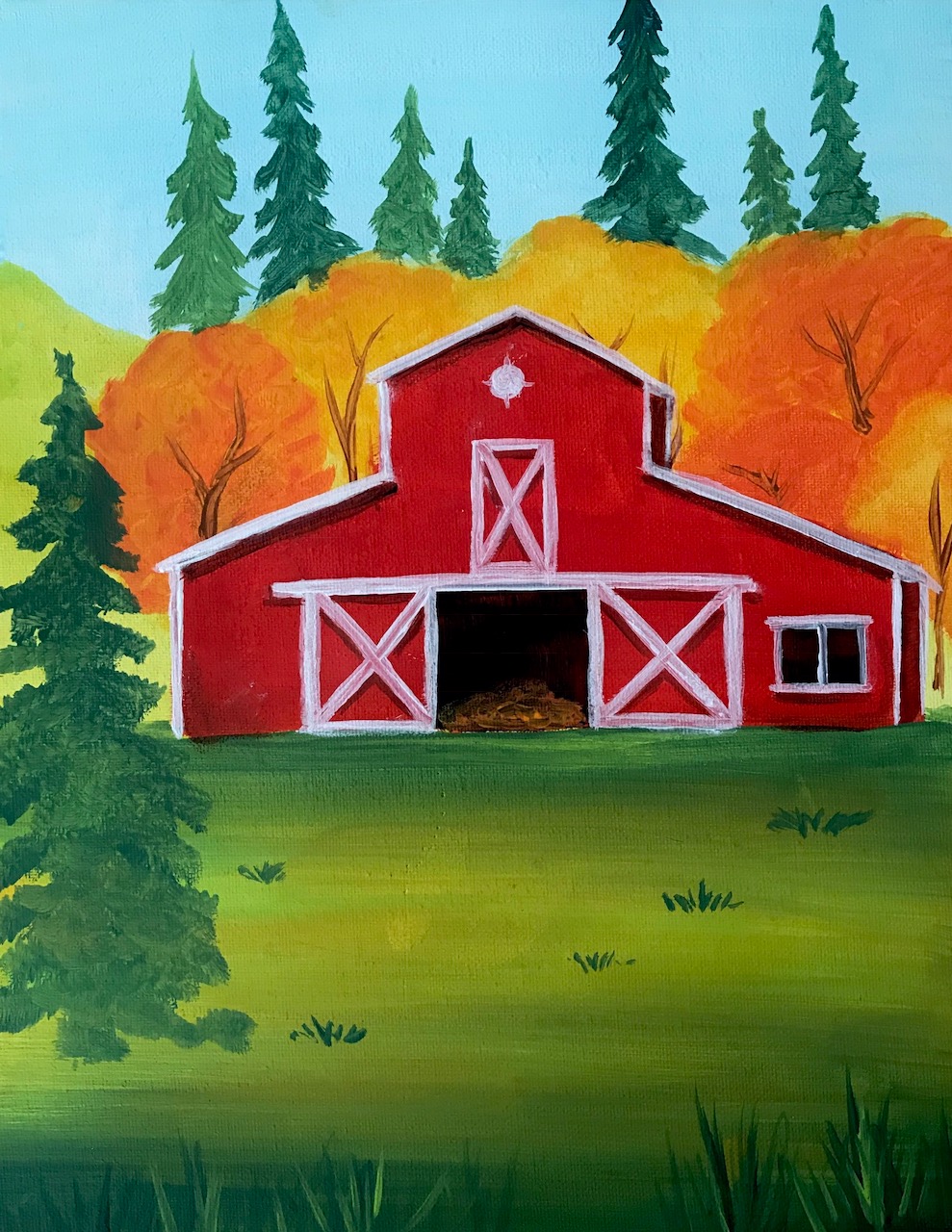 Fall Red Barn