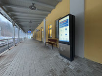 oboustranný venkovní informační panel (kiosek)