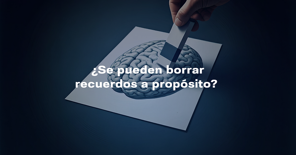 ¿Se pueden borrar recuerdos a propósito?