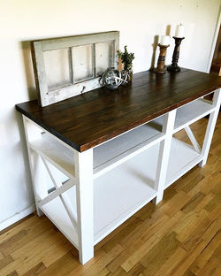 Custom built console table 👍🏽#restlessandrefurbished #furniture #modern #pnw #washington #happines