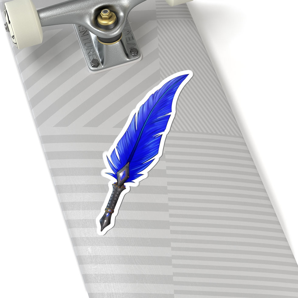 Thumbnail: Blue Quill Pen Sticker