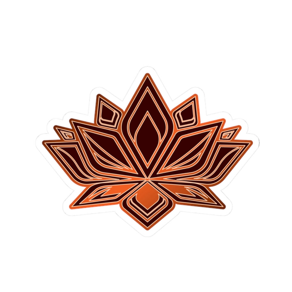 Thumbnail: Orange Lotus Sticker