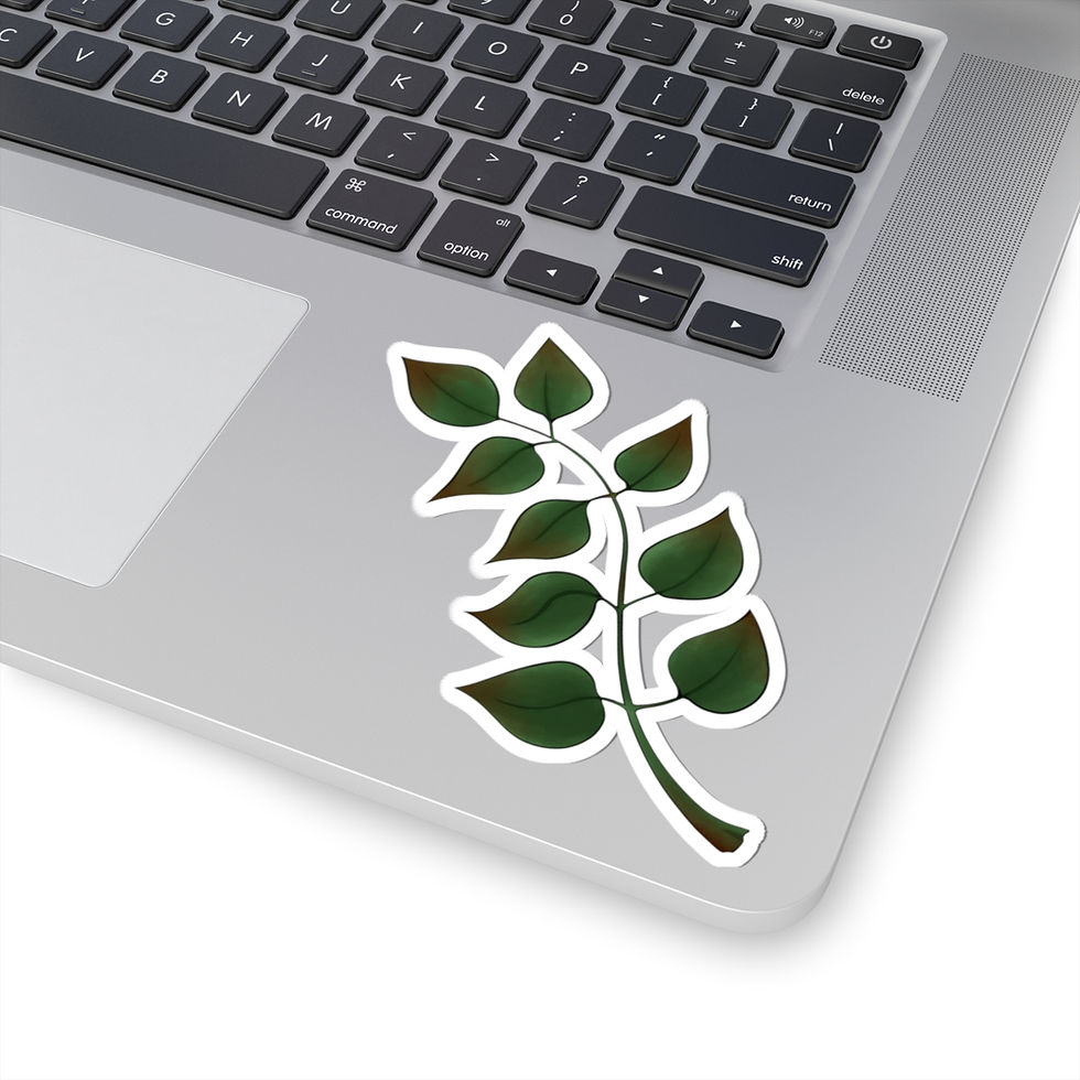 Thumbnail: Black Ash Tree Leaf Sticker