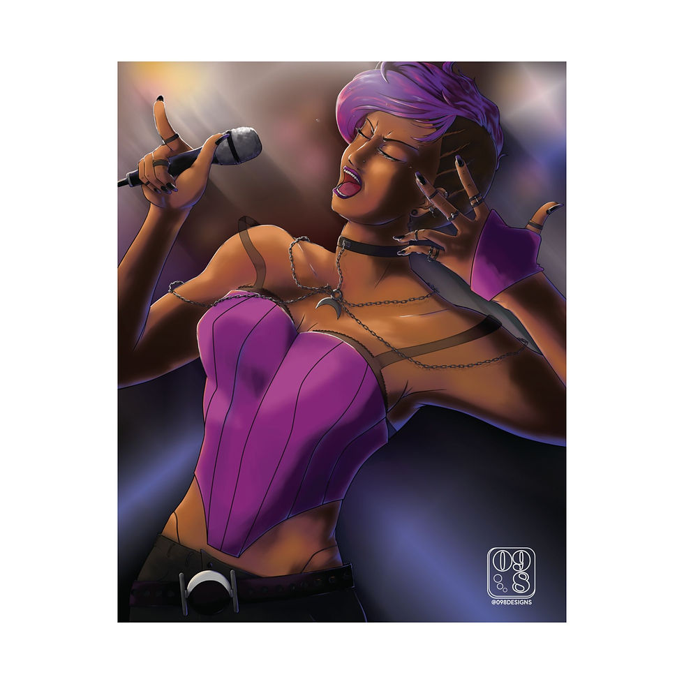 Thumbnail: Singer - Fine Art Print, 16"x20"